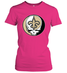 New Orleans Saints Grateful Dead Steal Your Face NFL Football Womens T-Shirt Womens T-Shirt - VeigarTee