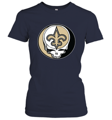 New Orleans Saints Grateful Dead Steal Your Face NFL Football Womens T-Shirt Womens T-Shirt - VeigarTee
