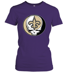 New Orleans Saints Grateful Dead Steal Your Face NFL Football Womens T-Shirt Womens T-Shirt - VeigarTee