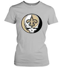 New Orleans Saints Grateful Dead Steal Your Face NFL Football Womens T-Shirt Womens T-Shirt - VeigarTee