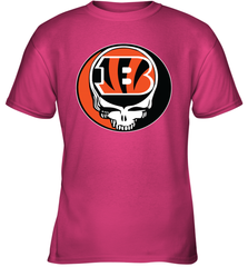 Cincinnati Bengals Grateful Dead Steal Your Face NFL Football Youth T-Shirt Youth T-Shirt - VeigarTee