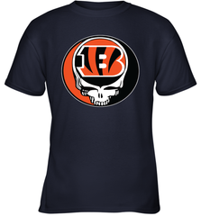 Cincinnati Bengals Grateful Dead Steal Your Face NFL Football Youth T-Shirt Youth T-Shirt - VeigarTee