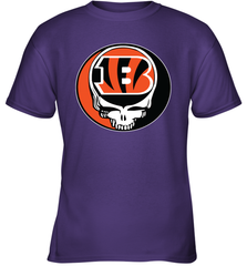 Cincinnati Bengals Grateful Dead Steal Your Face NFL Football Youth T-Shirt Youth T-Shirt - VeigarTee