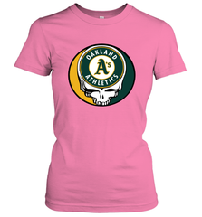 Oakland Athletics Grateful Dead Steal Your Face Baseball Womens T-Shirt Womens T-Shirt - VeigarTee