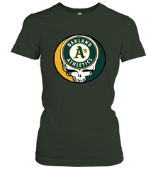 Oakland Athletics Grateful Dead Steal Your Face Baseball Womens T-Shirt Womens T-Shirt - VeigarTee