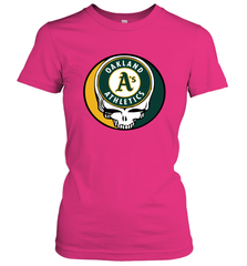 Oakland Athletics Grateful Dead Steal Your Face Baseball Womens T-Shirt Womens T-Shirt - VeigarTee