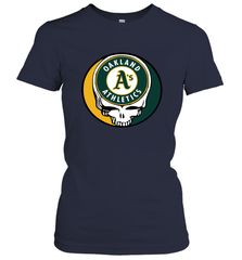 Oakland Athletics Grateful Dead Steal Your Face Baseball Womens T-Shirt Womens T-Shirt - VeigarTee