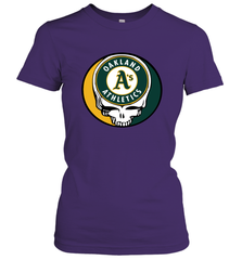 Oakland Athletics Grateful Dead Steal Your Face Baseball Womens T-Shirt Womens T-Shirt - VeigarTee
