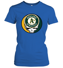 Oakland Athletics Grateful Dead Steal Your Face Baseball Womens T-Shirt Womens T-Shirt - VeigarTee