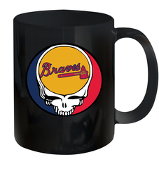 Atlanta Braves Grateful Dead Steal Your Face Baseball Ceramic Mug 11oz Ceramic Mug 11oz - VeigarTee