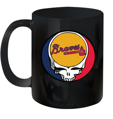 Atlanta Braves Grateful Dead Steal Your Face Baseball Ceramic Mug 11oz Ceramic Mug 11oz - VeigarTee