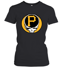 Pittsburgh Pirates Grateful Dead Steal Your Face Baseball Womens T-Shirt Womens T-Shirt - VeigarTee