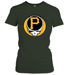 Pittsburgh Pirates Grateful Dead Steal Your Face Baseball Womens T-Shirt Womens T-Shirt - VeigarTee
