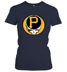 Pittsburgh Pirates Grateful Dead Steal Your Face Baseball Womens T-Shirt Womens T-Shirt - VeigarTee