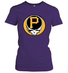 Pittsburgh Pirates Grateful Dead Steal Your Face Baseball Womens T-Shirt Womens T-Shirt - VeigarTee