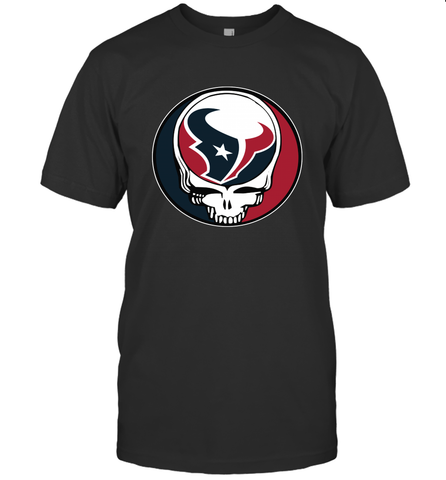 Houston Texans Grateful Dead Steal Your Face NFL Football Mens T-Shirt Mens T-Shirt / Black / S Mens T-Shirt - VeigarTee
