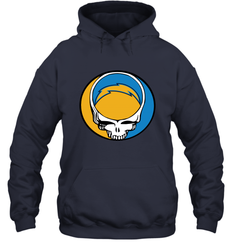 Los Angeles Chargers Grateful Dead Steal Your Face NFL Football Adult Hoodie Sweatshirt
