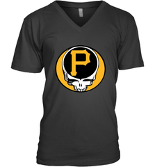 Pittsburgh Pirates Grateful Dead Steal Your Face Baseball Mens V-Neck T-Shirt Mens V-Neck T-Shirt - VeigarTee