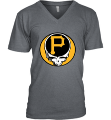 Pittsburgh Pirates Grateful Dead Steal Your Face Baseball Mens V-Neck T-Shirt Mens V-Neck T-Shirt - VeigarTee