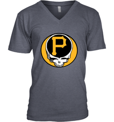 Pittsburgh Pirates Grateful Dead Steal Your Face Baseball Mens V-Neck T-Shirt Mens V-Neck T-Shirt - VeigarTee