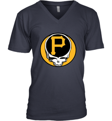 Pittsburgh Pirates Grateful Dead Steal Your Face Baseball Mens V-Neck T-Shirt Mens V-Neck T-Shirt - VeigarTee