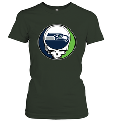 Seattle Seahawks Grateful Dead Steal Your Face NFL Football Womens T-Shirt Womens T-Shirt - VeigarTee