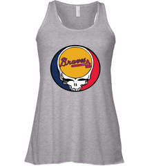 Atlanta Braves Grateful Dead Steal Your Face Baseball Womens Racerback Tank Top Womens Racerback Tank Top - VeigarTee