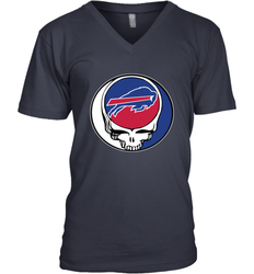 Buffalo Bills Grateful Dead Steal Your Face NFL Football Mens V-Neck T-Shirt
