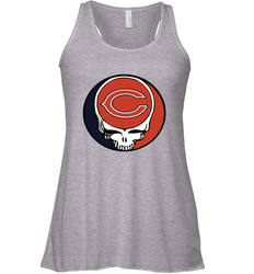 Chicago Bears Grateful Dead Steal Your Face NFL Football Womens Racerback Tank Top