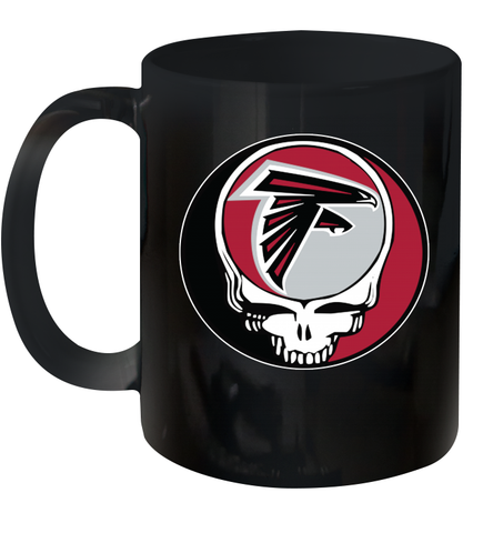Atlanta Falcons Grateful Dead Steal Your Face NFL Football Ceramic Mug 11oz Ceramic Mug 11oz / Black / 11oz Ceramic Mug 11oz - VeigarTee