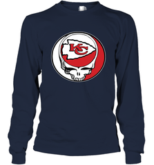 Kansas City Chiefs Grateful Dead Steal Your Face NFL Football Adult Long Sleeve T-Shirt Adult Long Sleeve T-Shirt - VeigarTee