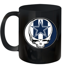 Dallas Cowboys Grateful Dead Steal Your Face NFL Football Ceramic Mug 11oz Ceramic Mug 11oz - VeigarTee