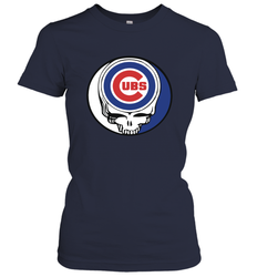 Chicago Cubs Grateful Dead Steal Your Face Baseball Womens T-Shirt