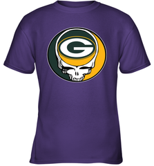 Green Bay Packers Grateful Dead Steal Your Face NFL Football Youth T-Shirt Youth T-Shirt - VeigarTee