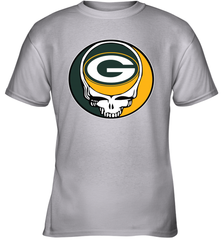 Green Bay Packers Grateful Dead Steal Your Face NFL Football Youth T-Shirt Youth T-Shirt - VeigarTee