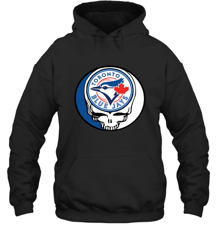 Toronto Blue Jays Grateful Dead Steal Your Face Baseball Adult Hoodie Sweatshirt Adult Hoodie Sweatshirt / Black / S Adult Hoodie Sweatshirt - VeigarTee