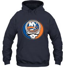 New York Islanders Grateful Dead Steal Your Face Hockey NHL Adult Hoodie Sweatshirt Adult Hoodie Sweatshirt - VeigarTee