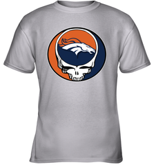 Denver Broncos Grateful Dead Steal Your Face NFL Football Youth T-Shirt Youth T-Shirt - VeigarTee