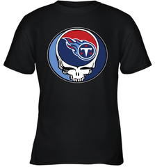 Tennessee Titans Grateful Dead Steal Your Face NFL Football Youth T-Shirt Youth T-Shirt - VeigarTee