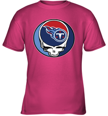 Tennessee Titans Grateful Dead Steal Your Face NFL Football Youth T-Shirt Youth T-Shirt - VeigarTee