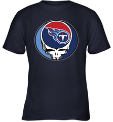 Tennessee Titans Grateful Dead Steal Your Face NFL Football Youth T-Shirt Youth T-Shirt - VeigarTee