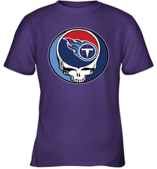 Tennessee Titans Grateful Dead Steal Your Face NFL Football Youth T-Shirt Youth T-Shirt - VeigarTee