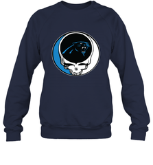 Carolina Panthers Grateful Dead Steal Your Face NFL Football Adult Sweatshirt Adult Sweatshirt - VeigarTee