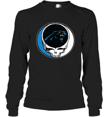 Carolina Panthers Grateful Dead Steal Your Face NFL Football Adult Long Sleeve T-Shirt Adult Long Sleeve T-Shirt - VeigarTee