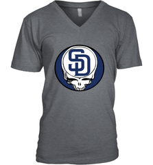 San Diego Padres Grateful Dead Steal Your Face Baseball Mens V-Neck T-Shirt Mens V-Neck T-Shirt - VeigarTee