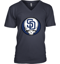 San Diego Padres Grateful Dead Steal Your Face Baseball Mens V-Neck T-Shirt