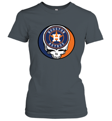 Houston Astros Grateful Dead Steal Your Face Baseball Womens T-Shirt Womens T-Shirt - VeigarTee