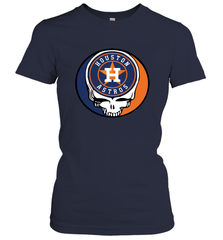 Houston Astros Grateful Dead Steal Your Face Baseball Womens T-Shirt Womens T-Shirt - VeigarTee