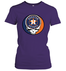 Houston Astros Grateful Dead Steal Your Face Baseball Womens T-Shirt Womens T-Shirt - VeigarTee