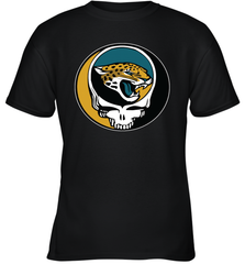 Jacksonville Jaguars Grateful Dead Steal Your Face NFL Football Youth T-Shirt Youth T-Shirt - VeigarTee